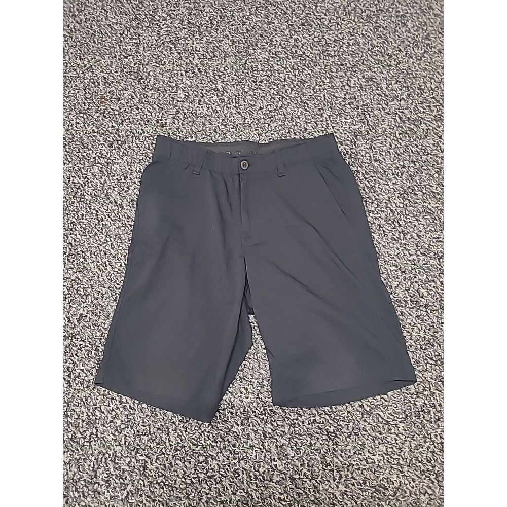 Under Armour UA Mens Size 30 Black Match Play Golf Shorts 10" Inseam Performance